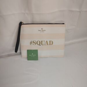 SOLDKate Spade New York Wedding Belles Squad Bridesmaid Bella Pouch Wristlet NEW
